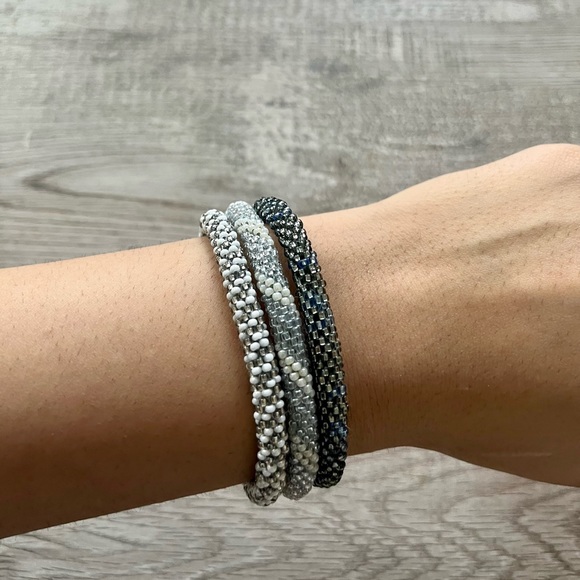 Aid Through Trade Set of 3 Beaded Bracelets - Picture 2 of 3